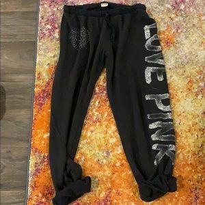 Pink sweat pants sz M